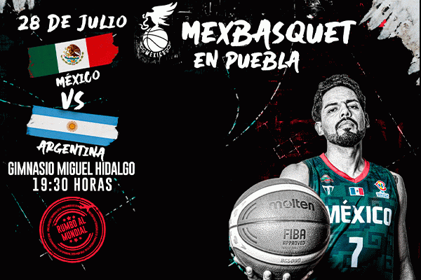 Selección Mexicana varonil de basquetbol vs selección de Argentina